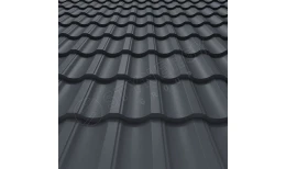 Металлочерепица Garda PURRUS Pro® матовый RAL 7024 (графитовый серый) 0.50