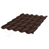 Металлочерепица Garda Rooftop Кашемир® матовый RAL 8017 (шоколадно-коричневый) 0.50