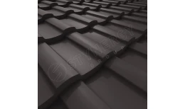 Металлочерепица Stella Rooftop Бархат® RR32 (серо-коричневый) 0.50