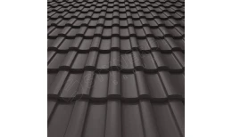 Металлочерепица Stella Rooftop Бархат® RR32 (серо-коричневый) 0.50