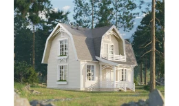 Сайдинг Premium, Брус, сливки