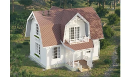 Сайдинг Premium, Брус, пломбир