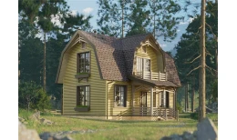 Сайдинг LUX под дерево, Блок-Хаус, миндаль