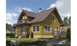 Сайдинг LUX под дерево, Блок-Хаус, миндаль