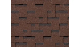 RoofShield черепица Премиум Модерн (3м2) Коричневый с оттенением