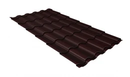 Металлочерепица кредо 0,5 Satin RAL 8017 шоколад