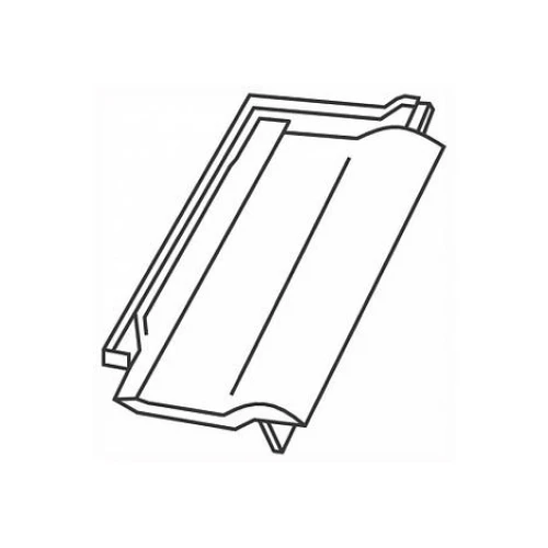 Боковая черепица левая Braas Агат 14V натуральный красный