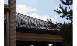 Металлочерепица кредо 0,5 Rooftop Бархат RAL 9005 черный