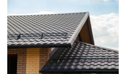 Металлочерепица кредо 0,5 Rooftop Бархат RAL 9005 черный