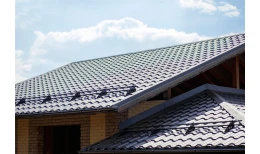 Металлочерепица кредо 0,5 Rooftop Бархат RAL 9005 черный