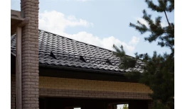 Металлочерепица кредо 0,5 Rooftop Бархат RAL 9005 черный