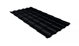 Металлочерепица кредо 0,5 Satin RAL 9005 черный