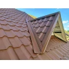 Металлочерепица камея 0,5 Satin Matt RAL 8017 шоколад