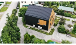 Кликфальц Pro Grand Line 0,5 PurLite Matt с пленкой на замках RAL 7024 мокрый асфальт