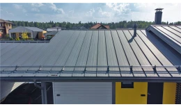 Кликфальц Pro Grand Line 0,5 PurLite Matt с пленкой на замках RAL 7024 мокрый асфальт