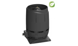 Вентилятор крышный FLOW ЕCo110S + основание 300х300 черный