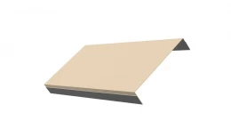 Ламель обратная 150 жалюзи Texas 0,45 PE с пленкой RAL 1015 светлая слоновая кость