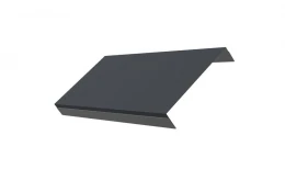 Ламель обратная 150 жалюзи Texas 0,45 PE с пленкой RAL 7024 мокрый асфальт