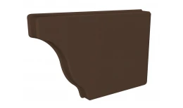 Заглушка желоба правая Vortex Lite 130мм RAL 8017