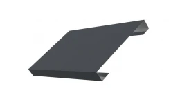 Ламель лицевая 150 жалюзи Texas 0,45 Drap ST с пленкой RAL 7024 мокрый асфальт
