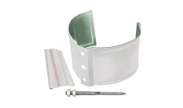 Кронштейн трубы на кирпич Optima 100мм RAL 9003