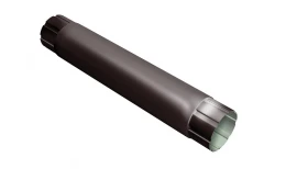 Труба круглая соединительная Optima 100мм 1м RAL 8017