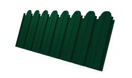 Профнастил C10B фигурный 0,5 Satin RAL 6005 зеленый мох