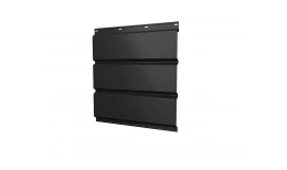 Софит металлический без перфорации 0,5 Satin Matt TX с пленкой RAL 9005 черный