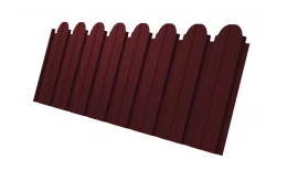 Профнастил C10B фигурный 0,5 Satin RAL 3005 красное вино
