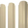 Штакетник П-образный А фигурный 0,45 PE RAL 1015 светлая слоновая кость