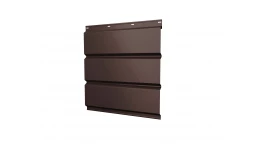 Софит металлический без перфорации 0,5 Satin с пленкой RAL 8017 шоколад