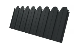 Профнастил C10B фигурный 0,5 Satin RAL 7016 антрацитово-серый