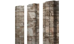 Штакетник П-образный A с прямым резом 0,45 Print Elite Fine Stone TwinColor