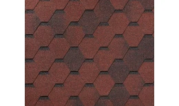 RoofShield черепица Фемили Эко Лайт Стандарт (3м2) Красный с оттенением